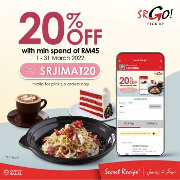 Secret-Recipe-Mobile-App-Extra-20-Off-Promo-Code-350x350 - Beverages Food , Restaurant & Pub Johor Kedah Kelantan Kuala Lumpur Melaka Negeri Sembilan Pahang Penang Perak Perlis Promotions & Freebies Putrajaya Selangor Terengganu 