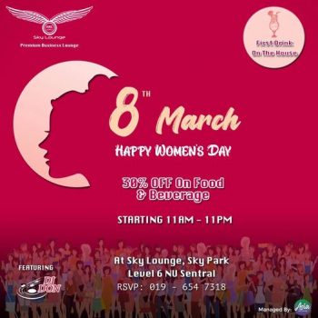Sky-Lounge-Womens-Day-Promo-350x350 - Kuala Lumpur Others Promotions & Freebies Selangor 