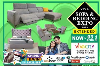 Sofa-Bedding-Expo-at-Vivacity-Megamall-350x233 - Events & Fairs Furniture Home & Garden & Tools Home Decor Sarawak 
