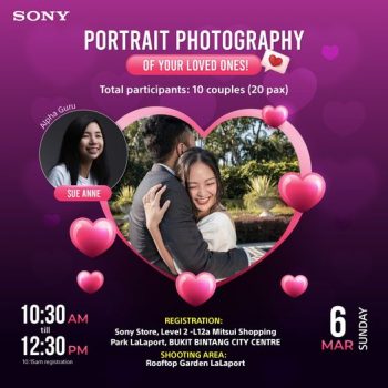 Sony-Couple-Portrait-Workshop-at-LaLaport-350x350 - Events & Fairs Kuala Lumpur Others Selangor 