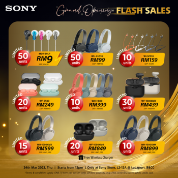 Sony-Grand-Opening-Deal-at-LaLaport-3-350x350 - Audio System & Visual System Computer Accessories Electronics & Computers IT Gadgets Accessories Kuala Lumpur Promotions & Freebies Selangor 