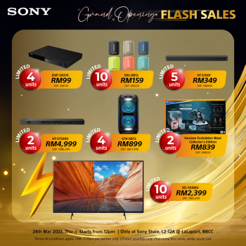 Sony-Grand-Opening-Deal-at-LaLaport-4-350x350 - Audio System & Visual System Computer Accessories Electronics & Computers IT Gadgets Accessories Kuala Lumpur Promotions & Freebies Selangor 