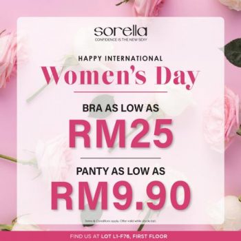 Sorella-International-Womens-Day-Promotion-at-Mitsui-Outlet-Park-350x350 - Fashion Accessories Fashion Lifestyle & Department Store Lingerie Promotions & Freebies Selangor Underwear 