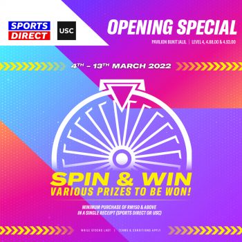 Sports-Direct-Opening-Special-at-PAVILION-23-350x350 - Apparels Fashion Accessories Fashion Lifestyle & Department Store Footwear Kuala Lumpur Promotions & Freebies Selangor Sportswear 