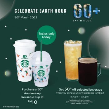 Starbucks-Earth-Hour-Promotion-at-3-Damansara-350x350 - Beverages Food , Restaurant & Pub Promotions & Freebies Selangor 