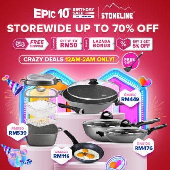 Stoneline-Lazada-Epic-10th-Birthday-Sales-350x350 - Home & Garden & Tools Johor Kedah Kelantan Kitchenware Kuala Lumpur Malaysia Sales Melaka Negeri Sembilan Online Store Pahang Penang Perak Perlis Putrajaya Sabah Sarawak Selangor Terengganu 