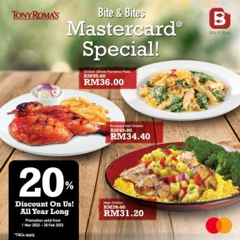 Tony-Romas-Bite-Bites-Mastercard-Promo-350x350 - Beverages Food , Restaurant & Pub Johor Kedah Kelantan Kuala Lumpur Melaka Negeri Sembilan Pahang Penang Perak Perlis Promotions & Freebies Putrajaya Sabah Sarawak Selangor Terengganu 