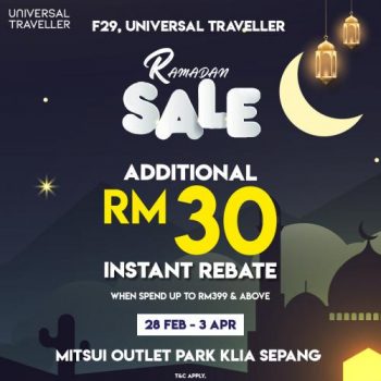 Universal-Traveller-Ramadan-Sale-at-Mitsui-Outlet-Park-350x350 - Luggage Malaysia Sales Selangor Sports,Leisure & Travel 