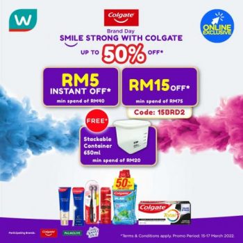 Watsons-Online-Colgate-Brand-Day-Sale-350x350 - Beauty & Health Health Supplements Johor Kedah Kelantan Kuala Lumpur Malaysia Sales Melaka Negeri Sembilan Pahang Penang Perak Perlis Personal Care Putrajaya Sabah Sarawak Selangor Terengganu 