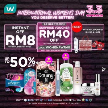 Watsons-Online-PG-International-Womens-Day-Sale-350x350 - Beauty & Health Cosmetics Health Supplements Johor Kedah Kelantan Kuala Lumpur Malaysia Sales Melaka Negeri Sembilan Pahang Penang Perak Perlis Personal Care Putrajaya Sabah Sarawak Selangor Terengganu 