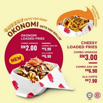 4Fingers-Cheesy-Loaded-Fries-and-Okonomi-Loaded-Fries-Deal-350x350 - Beverages Food , Restaurant & Pub Johor Kedah Kelantan Kuala Lumpur Melaka Negeri Sembilan Pahang Penang Perak Perlis Promotions & Freebies Putrajaya Sabah Sarawak Selangor Terengganu 