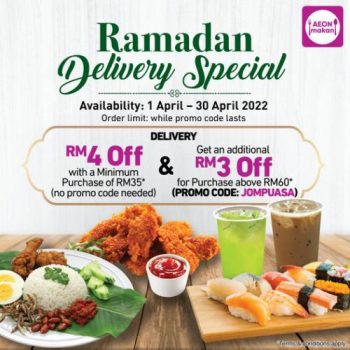 AEON-Makan-Ramadan-Delivery-Promotion-350x350 - Johor Kedah Kelantan Kuala Lumpur Melaka Negeri Sembilan Online Store Pahang Penang Perak Perlis Promotions & Freebies Putrajaya Sabah Sarawak Selangor Supermarket & Hypermarket Terengganu 