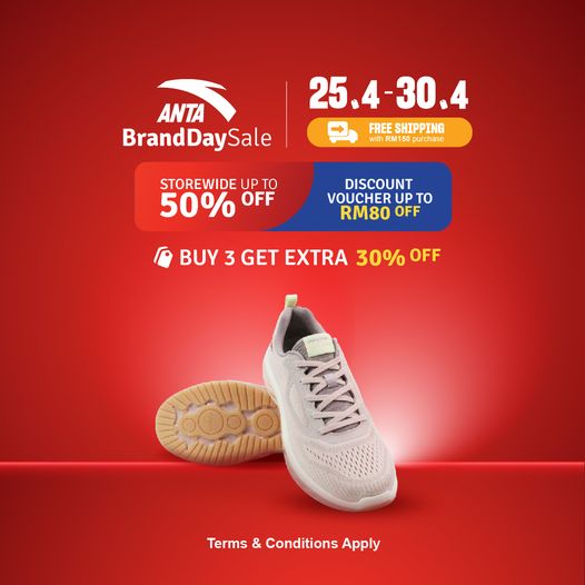 25-30 Apr 2022: Anta Brand Day Sale - EverydayOnSales.com