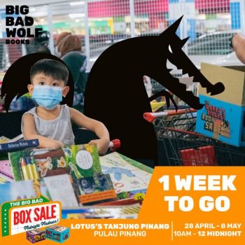 Big-Bad-Wolf-Books-Box-Sale-at-Lotuss-Tanjung-Pinang-1-350x350 - Books & Magazines Malaysia Sales Penang Stationery 