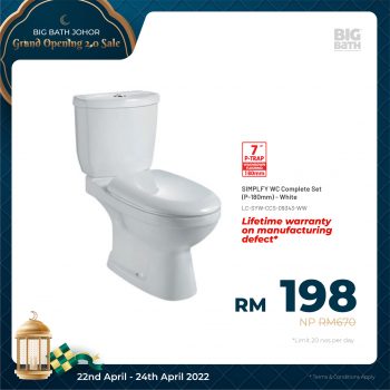 Big-Bath-Grand-Opening-Sale-19-350x350 - Building Materials Home & Garden & Tools Johor Malaysia Sales Sanitary & Bathroom 