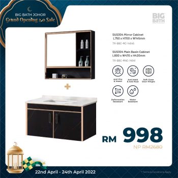 Big-Bath-Grand-Opening-Sale-24-350x350 - Building Materials Home & Garden & Tools Johor Malaysia Sales Sanitary & Bathroom 