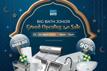 Big-Bath-Grand-Opening-Sale-350x233 - Building Materials Home & Garden & Tools Johor Malaysia Sales Sanitary & Bathroom 