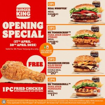 Burger-King-Opening-Promotion-at-Plaza-Tanjung-Aru-1-350x350 - Beverages Burger Food , Restaurant & Pub Promotions & Freebies Sabah 