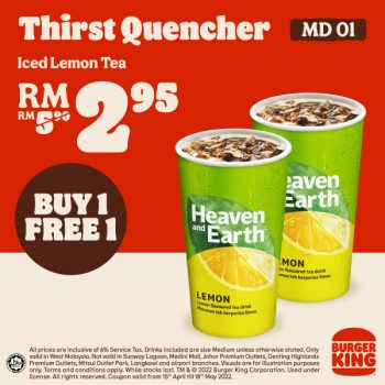 Burger-King-Special-Deal-3-1-350x350 - Beverages Food , Restaurant & Pub Johor Kedah Kelantan Kuala Lumpur Melaka Negeri Sembilan Pahang Penang Perak Perlis Promotions & Freebies Putrajaya Sabah Sarawak Selangor Terengganu 