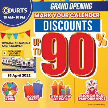 COURTS-Opening-Promotion-at-Bintang-Megamall-Miri-350x350 - Electronics & Computers Furniture Home & Garden & Tools Home Appliances Home Decor Kitchen Appliances Promotions & Freebies Sarawak 