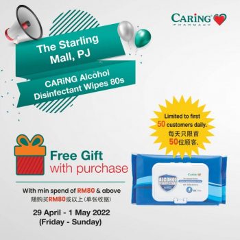 Caring-Pharmacy-Opening-Promotion-at-The-Starling-Mall-1-350x350 - Beauty & Health Cosmetics Health Supplements Personal Care Promotions & Freebies Selangor 