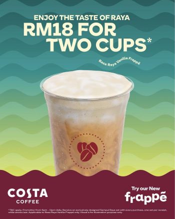 Costa-Coffee-Raya-Promotion-350x437 - Beverages Food , Restaurant & Pub Johor Kedah Kelantan Kuala Lumpur Melaka Negeri Sembilan Pahang Penang Perak Perlis Promotions & Freebies Putrajaya Sabah Sarawak Selangor Terengganu 