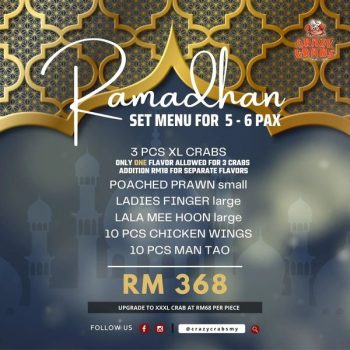 Crazy-Crabs-Ramadhan-Deal-2-350x350 - Beverages Food , Restaurant & Pub Promotions & Freebies Selangor 