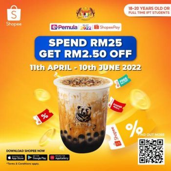 Daboba-ShopeePay-ePemula-RM2.50-OFF-Promotion-350x350 - Beverages Food , Restaurant & Pub Johor Kedah Kelantan Kuala Lumpur Melaka Negeri Sembilan Pahang Penang Perak Perlis Promotions & Freebies Putrajaya Sabah Sarawak Selangor Terengganu 