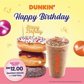 Dunkin-Happy-Birthday-Treat-350x350 - Beverages Food , Restaurant & Pub Johor Kedah Kelantan Kuala Lumpur Melaka Negeri Sembilan Pahang Penang Perak Perlis Promotions & Freebies Putrajaya Sabah Sarawak Selangor Terengganu 