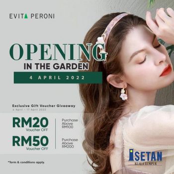 Evita-Peroni-Opening-Deal-at-Isetan-350x350 - Apparels Fashion Accessories Fashion Lifestyle & Department Store Promotions & Freebies Selangor 