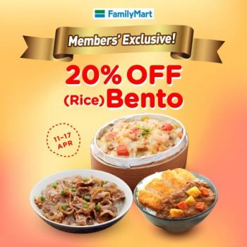 FamilyMart-Member-20-OFF-Rice-Bento-Promotion-350x350 - Johor Kedah Kelantan Kuala Lumpur Melaka Negeri Sembilan Pahang Penang Perak Perlis Promotions & Freebies Putrajaya Sabah Sarawak Selangor Supermarket & Hypermarket Terengganu 