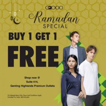 G2000-Ramadan-Sale-Buy-1-Get-1-Free-at-Genting-Highlands-Premium-Outlets-350x350 - Apparels Fashion Accessories Fashion Lifestyle & Department Store Malaysia Sales Pahang 