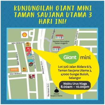 Giant-Mini-Opening-Promotion-at-Taman-Saujana-Utama-3-1-350x350 - Promotions & Freebies Selangor Supermarket & Hypermarket 