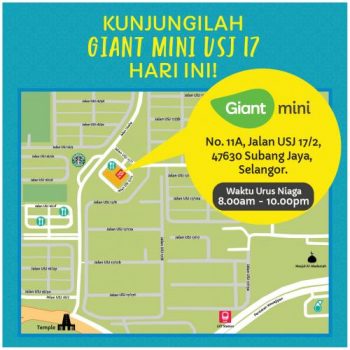 Giant-Opening-Promotion-at-Mini-USJ-17-Jalan-Ipoh-1-350x350 - Perak Promotions & Freebies Selangor Supermarket & Hypermarket 