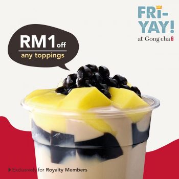Gong-Cha-Royalty-Members-Promotion-350x350 - Beverages Food , Restaurant & Pub Johor Kedah Kelantan Kuala Lumpur Melaka Negeri Sembilan Pahang Penang Perak Perlis Promotions & Freebies Putrajaya Sabah Sarawak Selangor Terengganu 