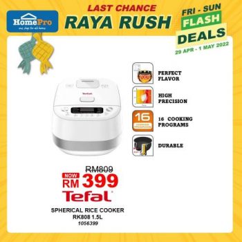 HomePro-Raya-Rush-Flash-Sale-19-1-350x350 - Electronics & Computers Furniture Home & Garden & Tools Home Appliances Home Decor Johor Kedah Kelantan Kitchen Appliances Kuala Lumpur Malaysia Sales Melaka Negeri Sembilan Online Store Pahang Penang Perak Perlis Putrajaya Sabah Sarawak Selangor Terengganu 