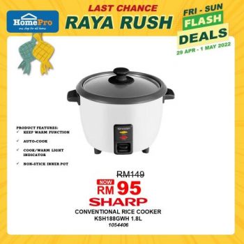 HomePro-Raya-Rush-Flash-Sale-20-1-350x350 - Electronics & Computers Furniture Home & Garden & Tools Home Appliances Home Decor Johor Kedah Kelantan Kitchen Appliances Kuala Lumpur Malaysia Sales Melaka Negeri Sembilan Online Store Pahang Penang Perak Perlis Putrajaya Sabah Sarawak Selangor Terengganu 
