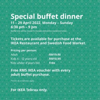 IKEA-Restaurant-Special-Buffet-Dinner-Promotion-2-350x350 - Beverages Food , Restaurant & Pub Johor Kedah Kelantan Kuala Lumpur Melaka Negeri Sembilan Pahang Penang Perak Perlis Promotions & Freebies Putrajaya Sabah Sarawak Selangor Terengganu 