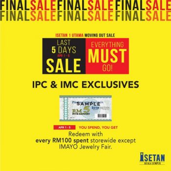 Isetan-Moving-Out-Sale-1-350x350 - Selangor Supermarket & Hypermarket Warehouse Sale & Clearance in Malaysia 