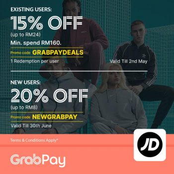 JD-Sports-GRABPAY-Promo-350x350 - Apparels Fashion Accessories Fashion Lifestyle & Department Store Footwear Johor Kedah Kelantan Kuala Lumpur Melaka Negeri Sembilan Online Store Pahang Penang Perak Perlis Promotions & Freebies Putrajaya Sabah Sarawak Selangor Sportswear Terengganu 