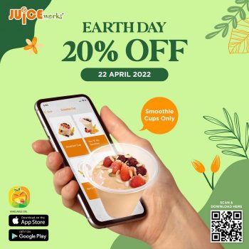 Juice-Works-Earth-Day-20-OFF-Promotion-350x350 - Beverages Food , Restaurant & Pub Johor Kedah Kelantan Kuala Lumpur Melaka Negeri Sembilan Pahang Penang Perak Perlis Promotions & Freebies Putrajaya Sabah Sarawak Selangor Terengganu 