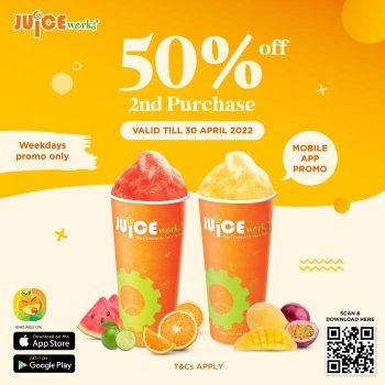 Juice-Works-Mobile-App-Promotion-350x350 - Beverages Food , Restaurant & Pub Johor Kedah Kelantan Kuala Lumpur Melaka Negeri Sembilan Pahang Penang Perak Perlis Promotions & Freebies Putrajaya Sabah Sarawak Selangor Terengganu 