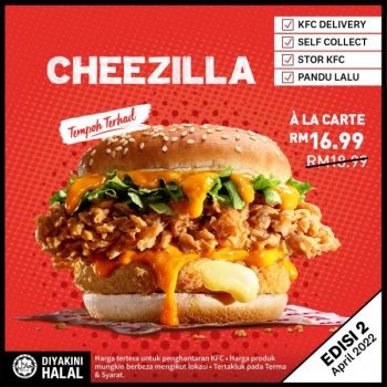 KFC-April-RM10-OFF-Cheezilla-Promotion-2-350x350 - Beverages Food , Restaurant & Pub Johor Kedah Kelantan Kuala Lumpur Melaka Negeri Sembilan Pahang Penang Perak Perlis Promotions & Freebies Putrajaya Sabah Sarawak Selangor Terengganu 