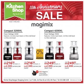 Kitchen-Shop-10-Anniversary-Sale-9-350x350 - Electronics & Computers Home & Garden & Tools Kitchen Appliances Kitchenware Kuala Lumpur Malaysia Sales Selangor 