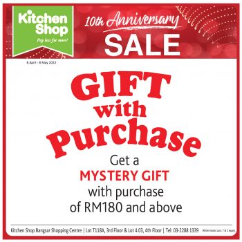 Kitchen-Shop-10th-Anniversary-Sale-at-BSC-15-350x350 - Home & Garden & Tools Kitchenware Kuala Lumpur Malaysia Sales Selangor 