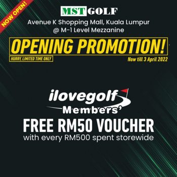 MST-Golf-Opening-Promotion-at-Avenue-K-1-350x350 - Golf Kuala Lumpur Promotions & Freebies Selangor Sports,Leisure & Travel 