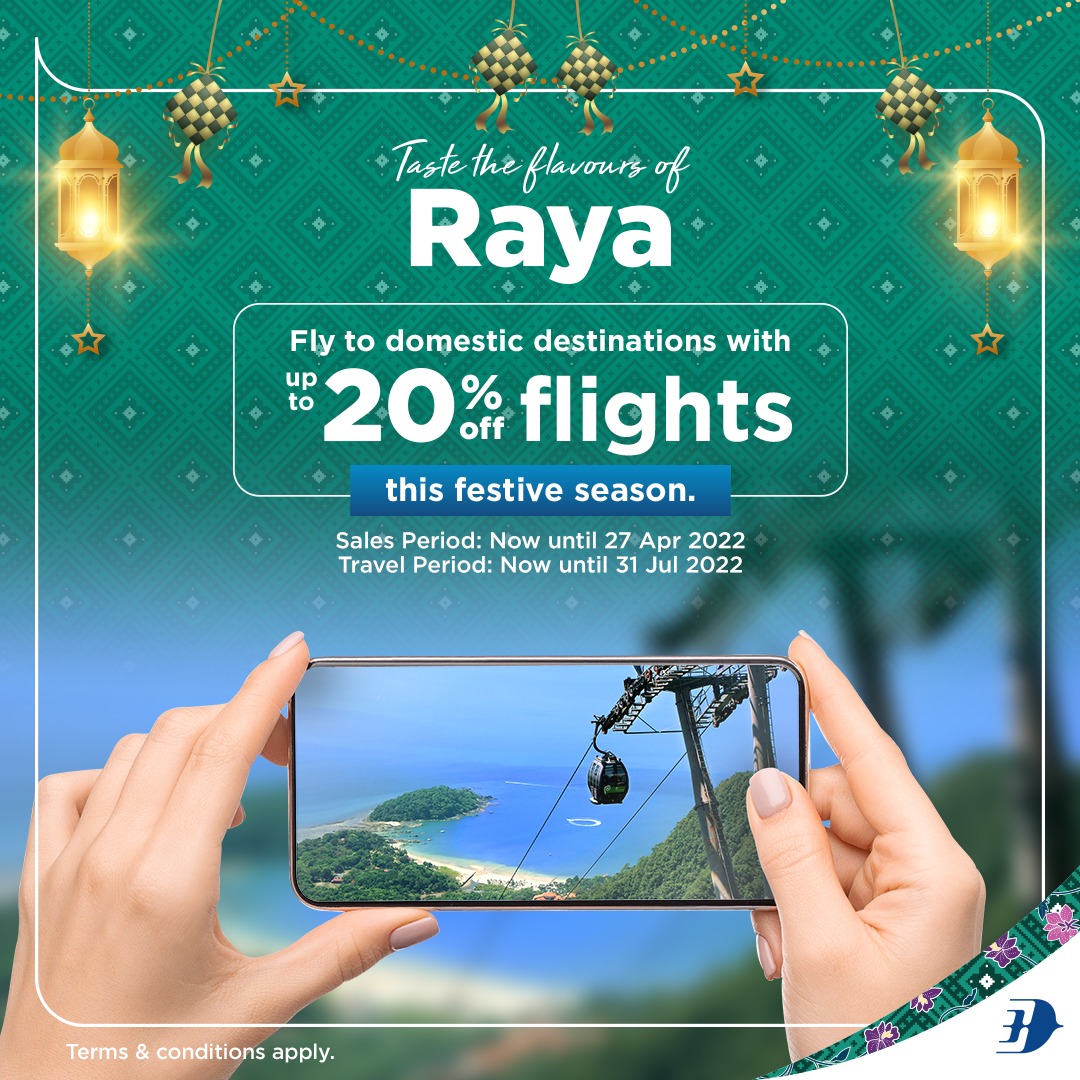 Now till 27 Apr 2022 Malaysia Airlines Raya Promo