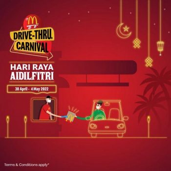 McDonalds-Drive-Thru-Hari-Raya-Carnival-Promotion-350x350 - Beverages Fast Food Food , Restaurant & Pub Johor Kedah Kelantan Kuala Lumpur Melaka Negeri Sembilan Pahang Penang Perak Perlis Promotions & Freebies Putrajaya Sabah Sarawak Selangor Terengganu 