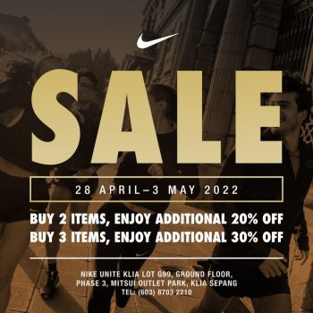 Nike-Raya-Labour-Day-Sale-at-Mitsui-Outlet-Park-350x350 - Apparels Fashion Accessories Fashion Lifestyle & Department Store Malaysia Sales Selangor 