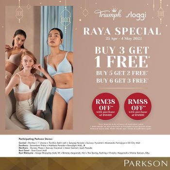 Parkson-Triumph-Sloggi-Raya-Sale-350x350 - Fashion Accessories Fashion Lifestyle & Department Store Johor Kedah Kelantan Kuala Lumpur Lingerie Malaysia Sales Melaka Negeri Sembilan Pahang Penang Perak Perlis Putrajaya Sabah Sarawak Selangor Terengganu Underwear 